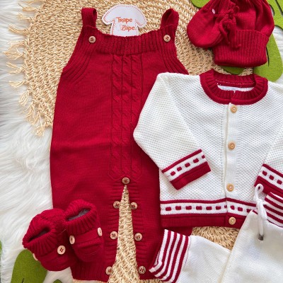 Kit Algodão doce- jard. vermelha conj branco Kit Algodão doce- jard. vermelha conj branco